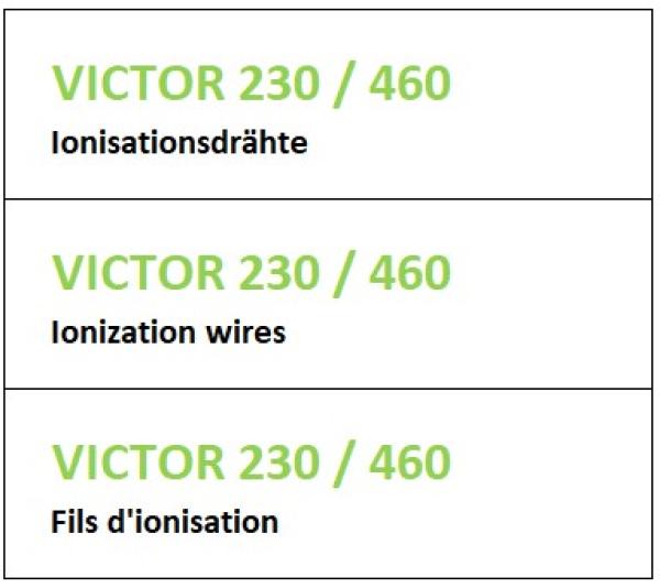 AIRBUTLER VICTOR460 Ionisationsdrähte (3 Stk)